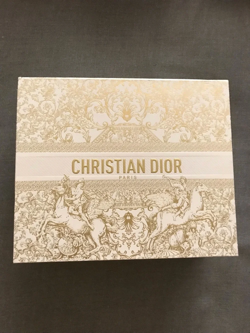 Christian Dior Gold & White Gift Box